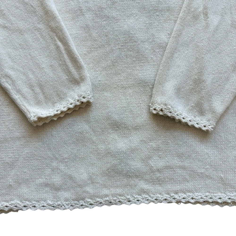 VTG! Jacque & KoKo Women's Floral Embroidered Pullover Sweater Grandmacore 26/28